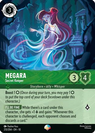 Megara - Secret Keeper (Epic) (213/204) - Whispers in the Well Holofoil | Grognard Games