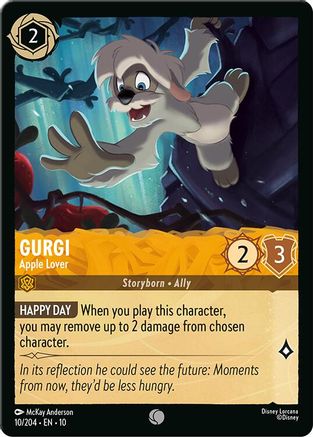 Gurgi - Apple Lover (10/204) - Whispers in the Well Cold Foil | Grognard Games