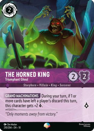 The Horned King - Triumphant Ghoul (Epic) (210/204) - Whispers in the Well Holofoil | Grognard Games