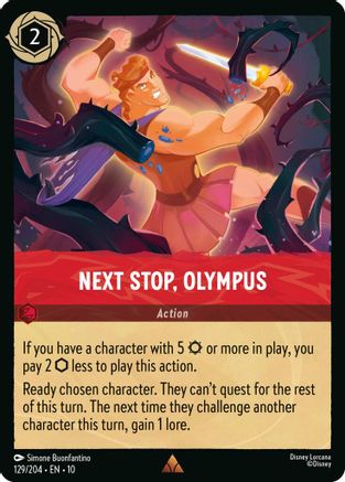 Next Stop, Olympus (129/204) - Whispers in the Well Cold Foil | Grognard Games