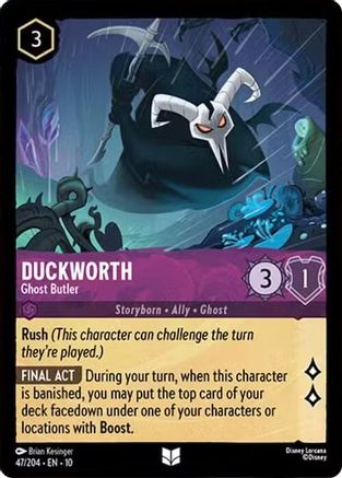 Duckworth - Ghost Butler (47/204) - Whispers in the Well Cold Foil | Grognard Games