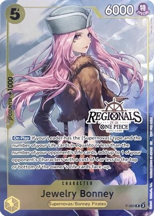 Jewelry Bonney (CS 25-26 Regionals Textured Chase Promo) (P-085) - One Piece Promotion Cards Foil | Grognard Games