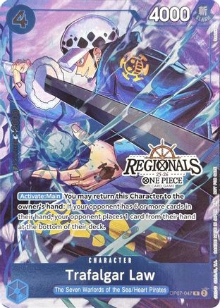 Trafalgar Law (CS 25-26 Regionals Textured Chase Promo) (OP07-047) - One Piece Promotion Cards Foil | Grognard Games