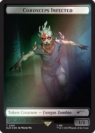 Cordyceps Infected Token (2201) (Rainbow Foil) (SLD-2201) - Secret Lair Drop Series Foil | Grognard Games