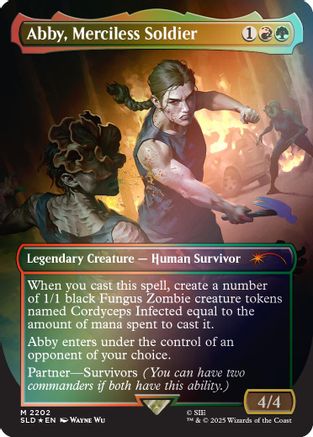 Abby, Merciless Soldier (Rainbow Foil) (SLD-2202) - Secret Lair Drop Series Foil | Grognard Games