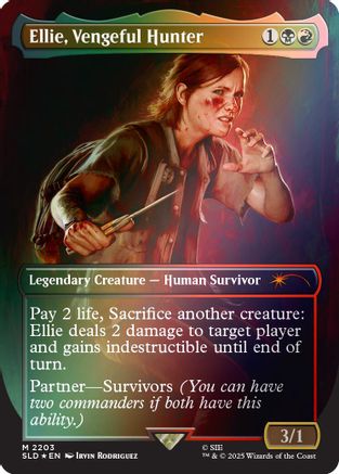 Ellie, Vengeful Hunter (Rainbow Foil) (SLD-2203) - Secret Lair Drop Series Foil | Grognard Games