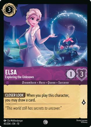 Elsa - Exploring the Unknown (45/204) - Whispers in the Well Cold Foil | Grognard Games