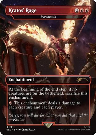 Kratos' Rage - Pyrohemia (SLD-2211) - Secret Lair Drop Series Foil | Grognard Games
