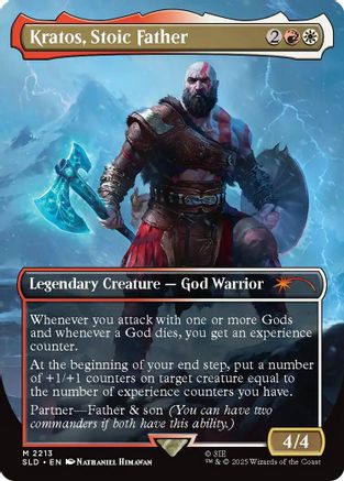 Kratos, Stoic Father (SLD-2213) - Secret Lair Drop Series Foil | Grognard Games