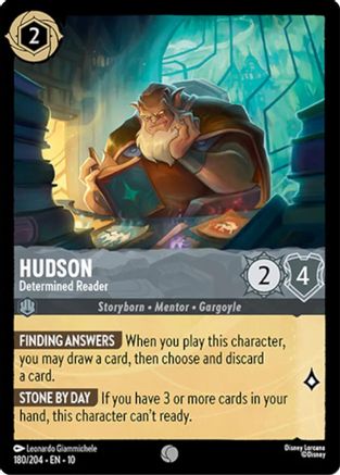 Hudson - Determined Reader (180/204) - Whispers in the Well Cold Foil | Grognard Games