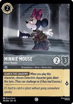 Minnie Mouse - Ghost Hunter (181/204) - Whispers in the Well Cold Foil | Grognard Games