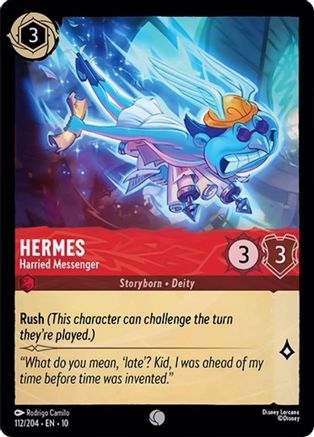 Hermes - Harried Messenger (112/204) - Whispers in the Well Cold Foil | Grognard Games