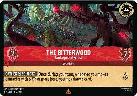 The Bitterwood - Underground Forest (135/204) - Whispers in the Well Cold Foil | Grognard Games