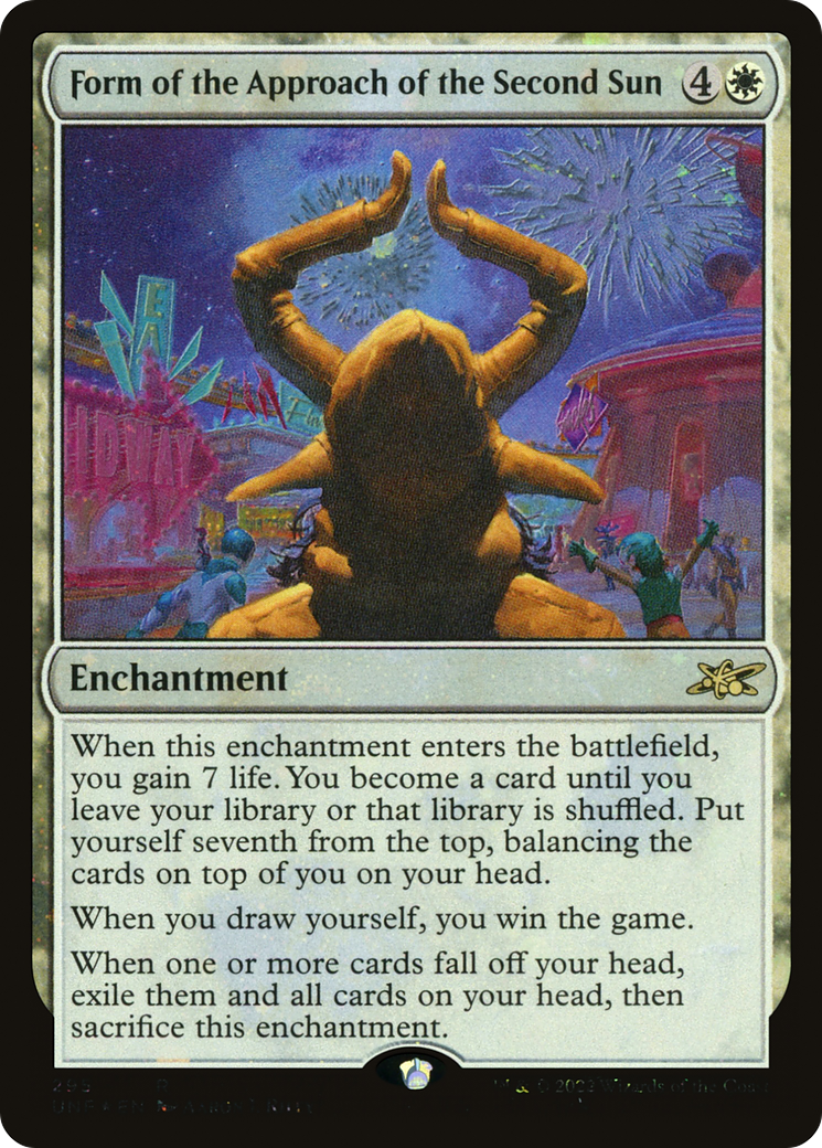 Form of the Approach of the Second Sun (Galaxy Foil) [Unfinity] | Grognard Games