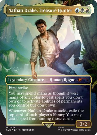 Nathan Drake, Treasure Hunter (Rainbow Foil) (SLD-2216) - Secret Lair Drop Series Foil | Grognard Games
