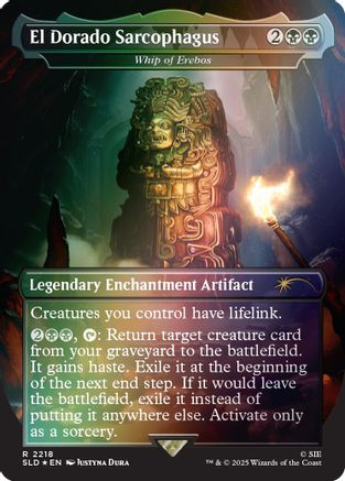 El Dorado Sarcophagus - Whip of Erebos (Rainbow Foil) (SLD-2218) - Secret Lair Drop Series Foil | Grognard Games