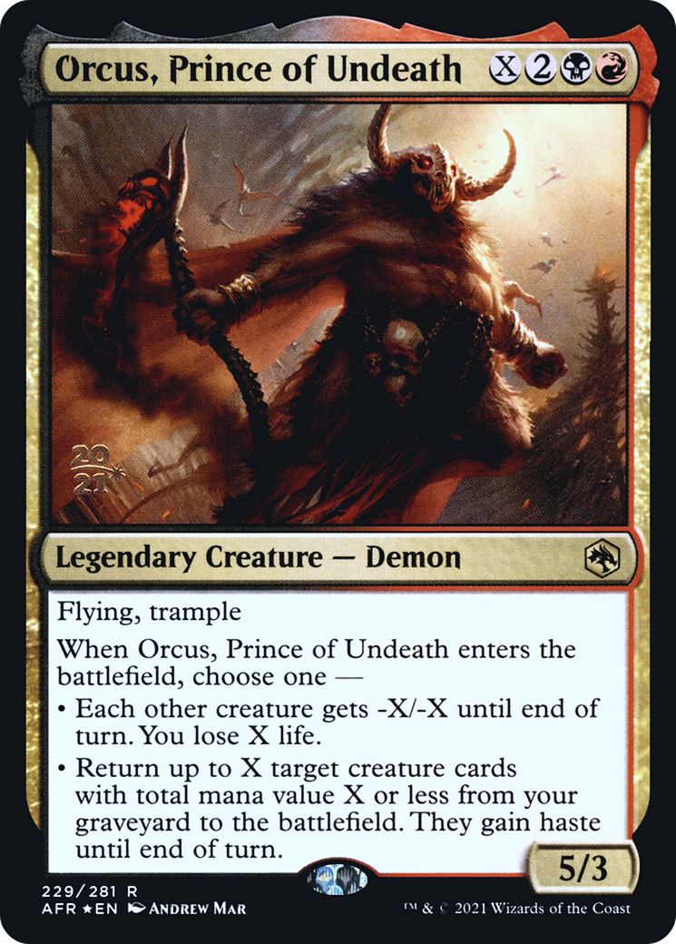 Orcus, Prince of Undeath [Dungeons & Dragons: Adventures in the Forgotten Realms Prerelease Promos] | Grognard Games