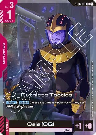 Ruthless Tactics (C+) - Starter Deck 06 Clan Unity (ST06-011) Holofoil
