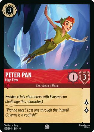 Peter Pan - High Flyer (105/204) - Whispers in the Well Cold Foil | Grognard Games