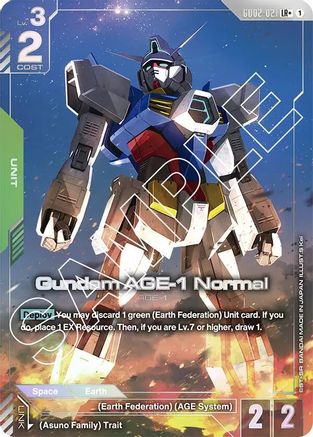 Gundam AGE-1 Normal (LR+) - Dual Impact (GD02-021) Holofoil | Grognard Games