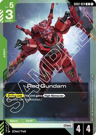 Red Gundam - Dual Impact (GD02-024) Holofoil | Grognard Games