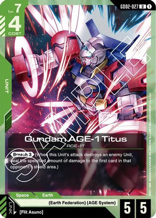 Gundam AGE-1 Titus (GD02-027) - Dual Impact (GD02-027) | Grognard Games