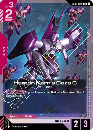 Haman Karn's Gaza C - Dual Impact (GD02-039) Holofoil