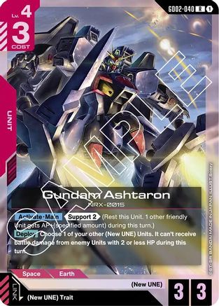 Gundam Ashtaron - Dual Impact (GD02-040) Holofoil