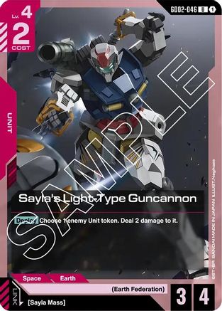 Sayla's Light-Type Guncannon - Dual Impact (GD02-046)