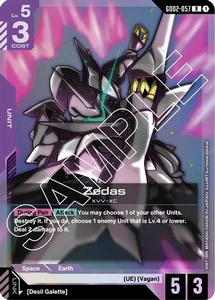 Zedas - Dual Impact (GD02-057) Holofoil | Grognard Games