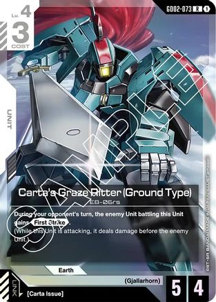 Carta's Graze Ritter (Ground Type) - Dual Impact (GD02-073) Holofoil | Grognard Games