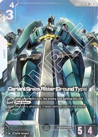 Carta's Graze Ritter (Ground Type) (R+) - Dual Impact (GD02-073) Holofoil | Grognard Games