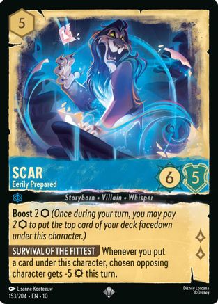 Scar - Eerily Prepared (153/204) - Whispers in the Well Cold Foil | Grognard Games