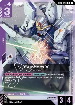 Gundam X (GD02-056) (Store Tournament Participant Pack 02) - Gundam Promotional Cards (GD02-056) Holofoil | Grognard Games