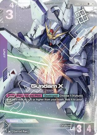 Gundam X (GD02-056) (Store Tournament Winner Pack 02) - Gundam Promotional Cards (GD02-056) Holofoil | Grognard Games