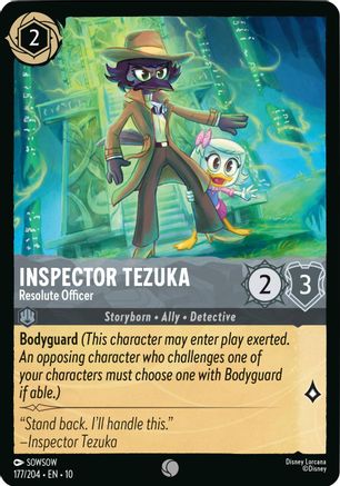 Inspector Tezuka - Resolute Officer (177/204) - Whispers in the Well Cold Foil | Grognard Games