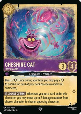 Cheshire Cat - Inexplicable (60/204) - Whispers in the Well Cold Foil | Grognard Games