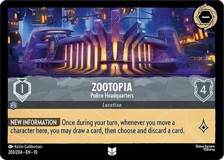 Zootopia - Police Headquarters (203/204) - Whispers in the Well Cold Foil | Grognard Games