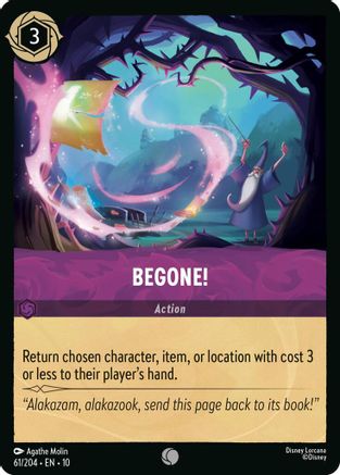 Begone! (61/204) - Whispers in the Well Cold Foil | Grognard Games