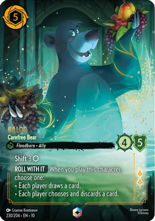 Baloo - Carefree Bear (Enchanted) (230/204) - Whispers in the Well Holofoil | Grognard Games