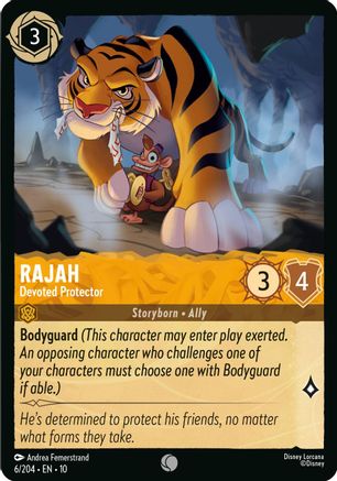 Rajah - Devoted Protector (6/204) - Whispers in the Well Cold Foil | Grognard Games
