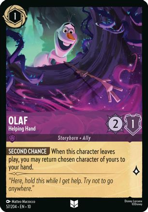 Olaf - Helping Hand (57/204) - Whispers in the Well Cold Foil | Grognard Games