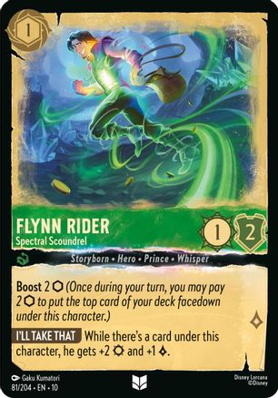 Flynn Rider - Spectral Scoundrel (81/204) - Whispers in the Well Cold Foil | Grognard Games