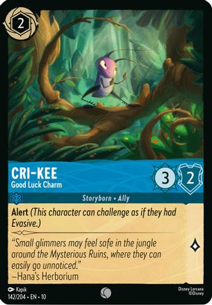 Cri-Kee - Good Luck Charm (142/204) - Whispers in the Well Cold Foil | Grognard Games