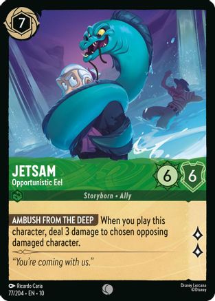 Jetsam - Opportunistic Eel (77/204) - Whispers in the Well Cold Foil | Grognard Games