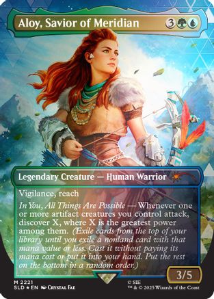 Aloy, Savior of Meridian (Rainbow Foil) (SLD-2221) - Secret Lair Drop Series Foil | Grognard Games