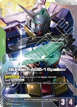 Gundam AGE-1 Spallow (R+) - Dual Impact (GD02-023) Holofoil | Grognard Games