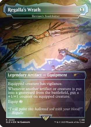 Regalla's Wrath - Tarrian's Soulcleaver (Rainbow Foil) (SLD-2224) - Secret Lair Drop Series Foil | Grognard Games