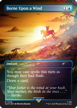Borne Upon a Wind (Rainbow Foil) (SLD-2228) - Secret Lair Drop Series Foil | Grognard Games