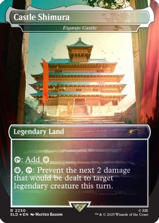 Castle Shimura - Eiganjo Castle (Rainbow Foil) (SLD-2230) - Secret Lair Drop Series Foil | Grognard Games